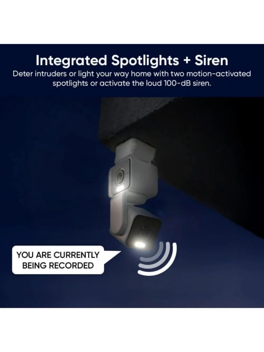 2-Pack Indoor/Outdoor 360° Smart Security Cameras with Color Night Vision